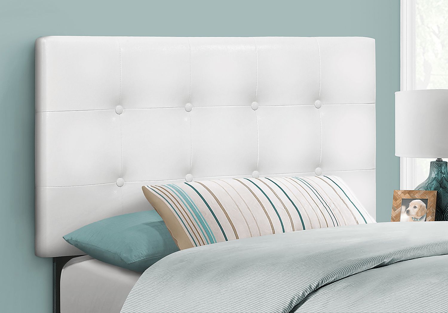 Nepton White Twin Headboard - Thumbnail 2