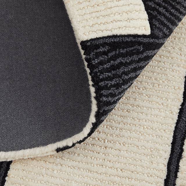 Nerida Ivory/Black 3'6 x 5'6 Rug - Thumbnail - Image 8