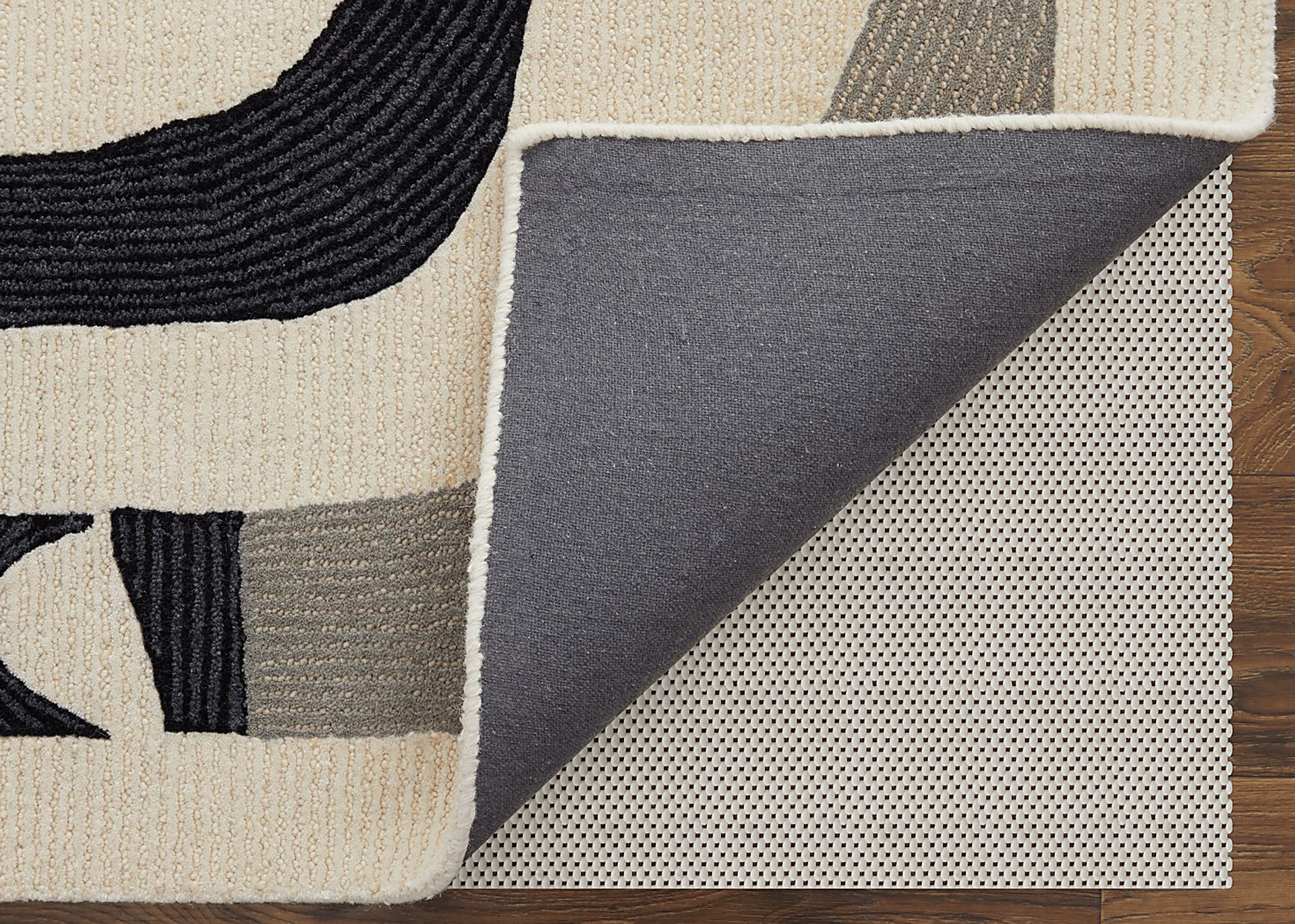 Nerida Ivory/Black 5' x 8' Rug - Image 5