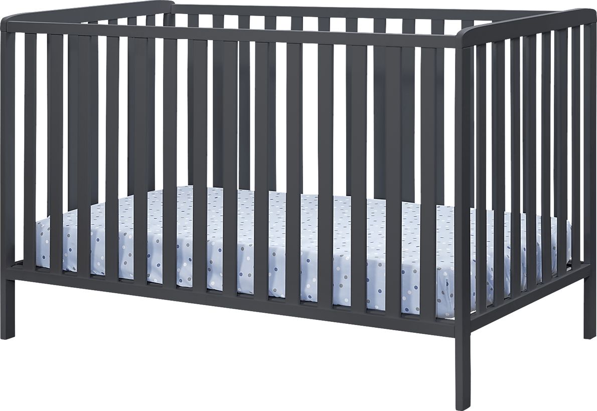 Nerio Dark Gray Crib