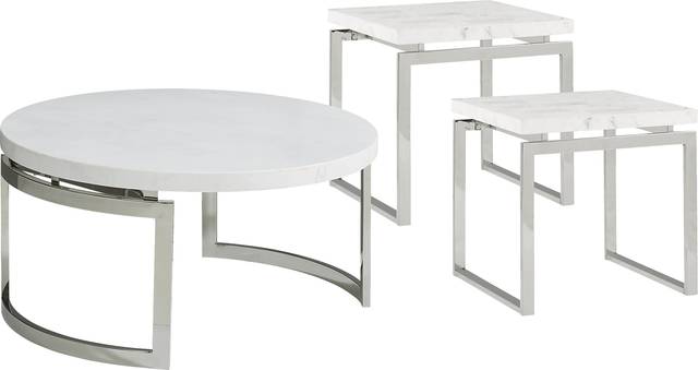 Nerissa Metal 3 Pc Table Set - Thumbnail - Image 1