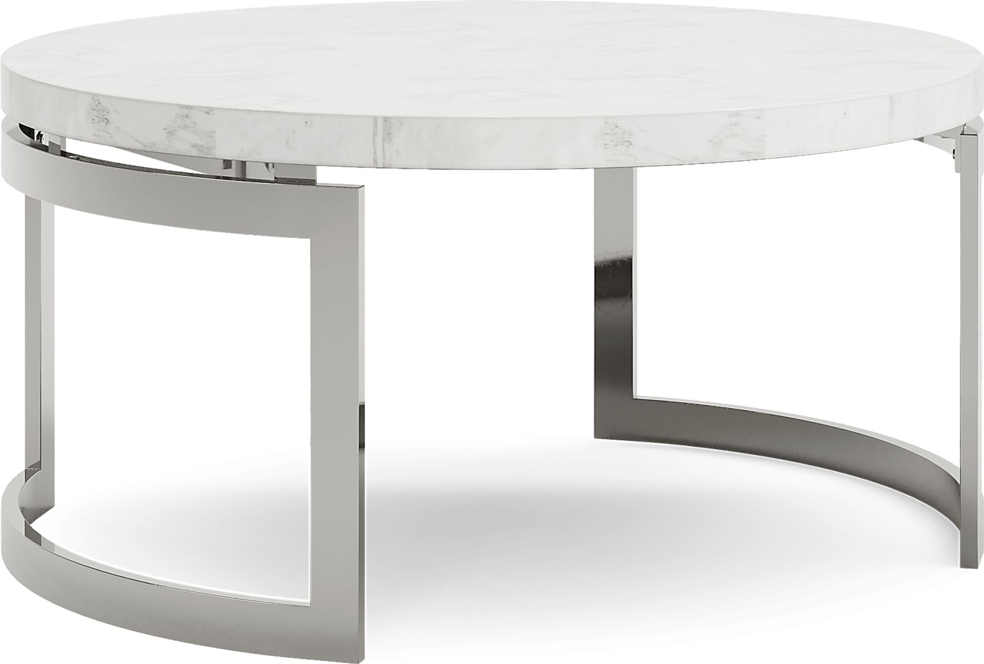 Nerissa Round Metal Cocktail Table - Image 1