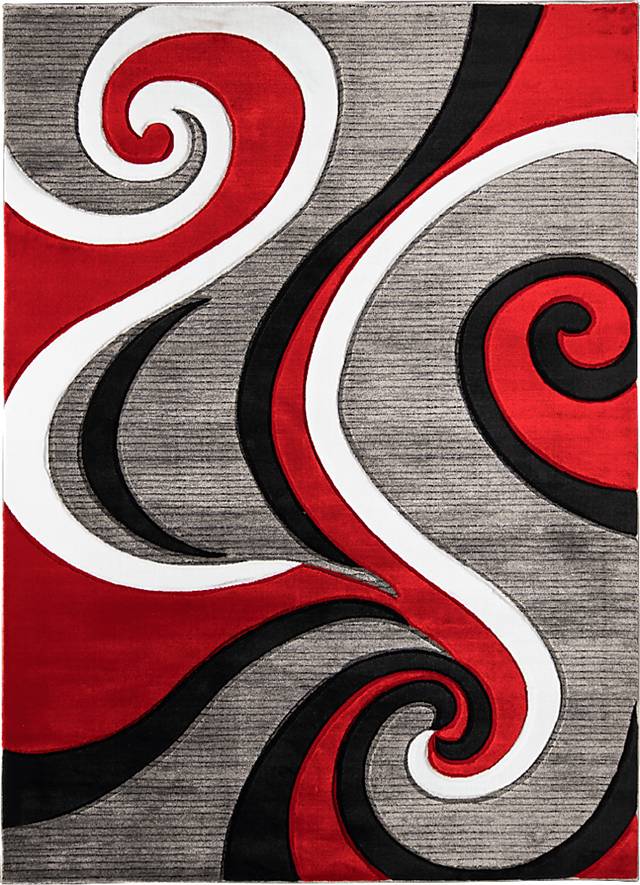 Nermina Red 7'8 x 10'2 Rug - Thumbnail - Image 1