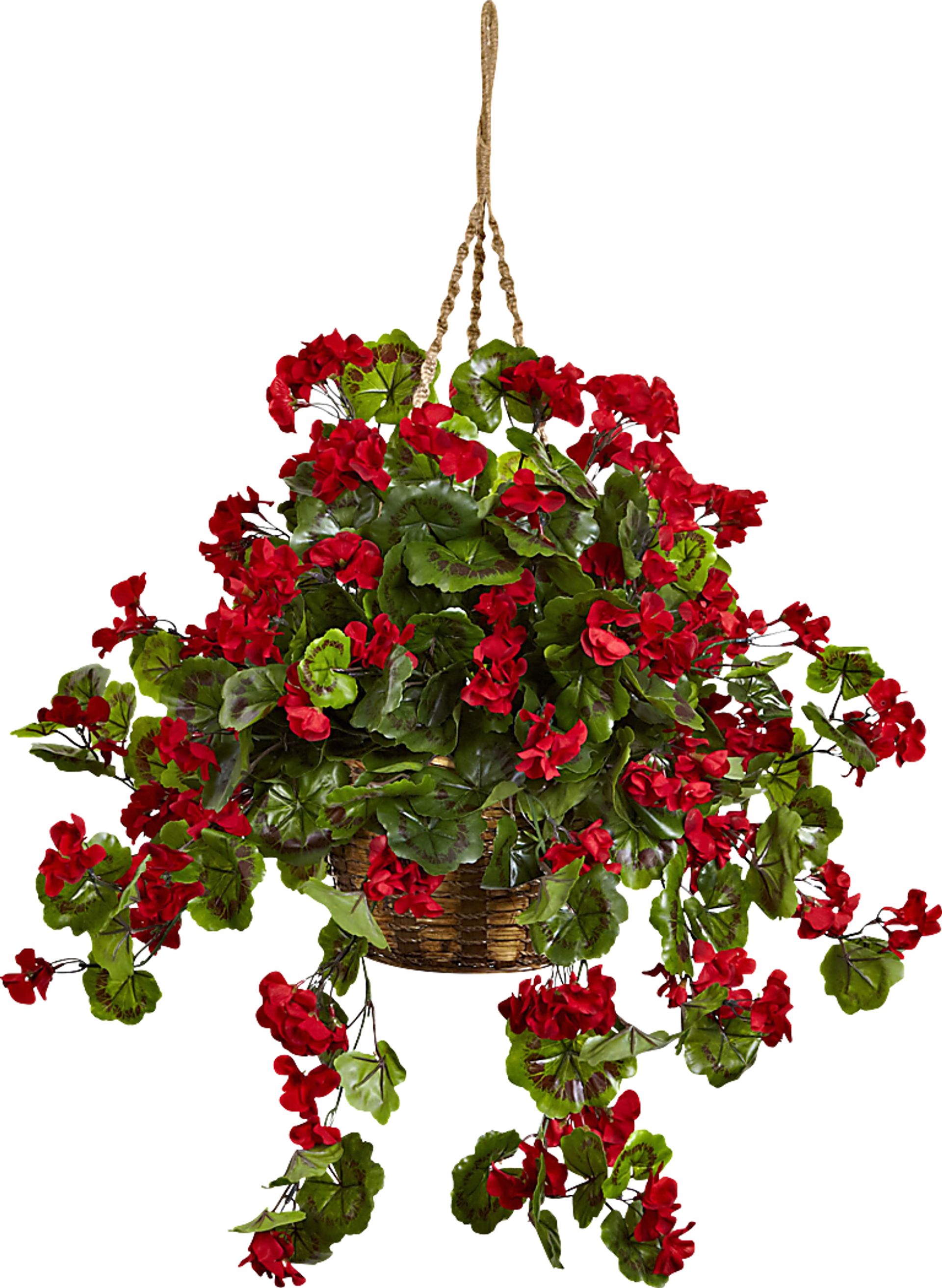 Nessalyn Green Geranium Indoor/Outdoor Silk Plant - Image 1