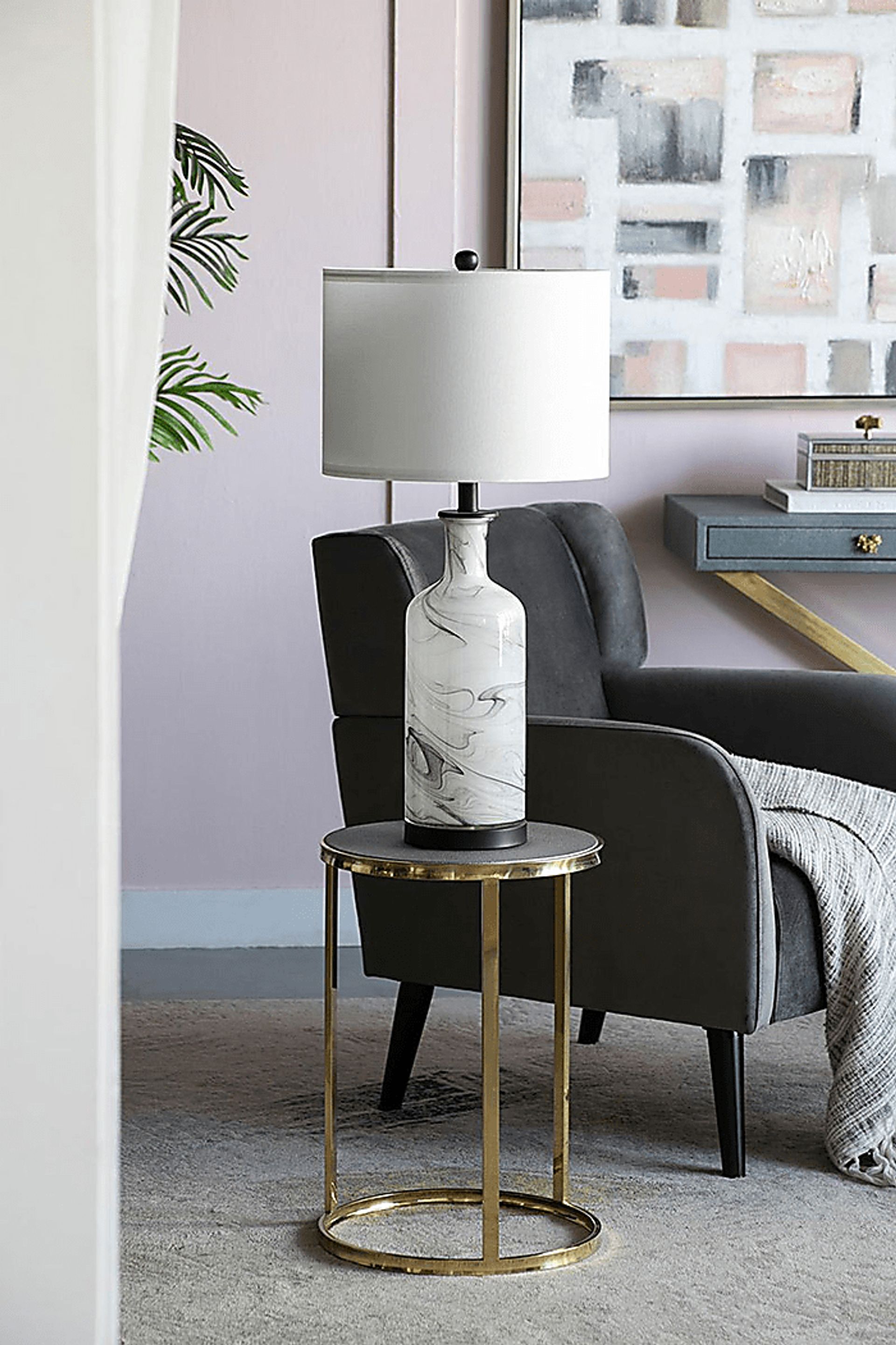 Nettle Grove Gray Lamp - Image 8