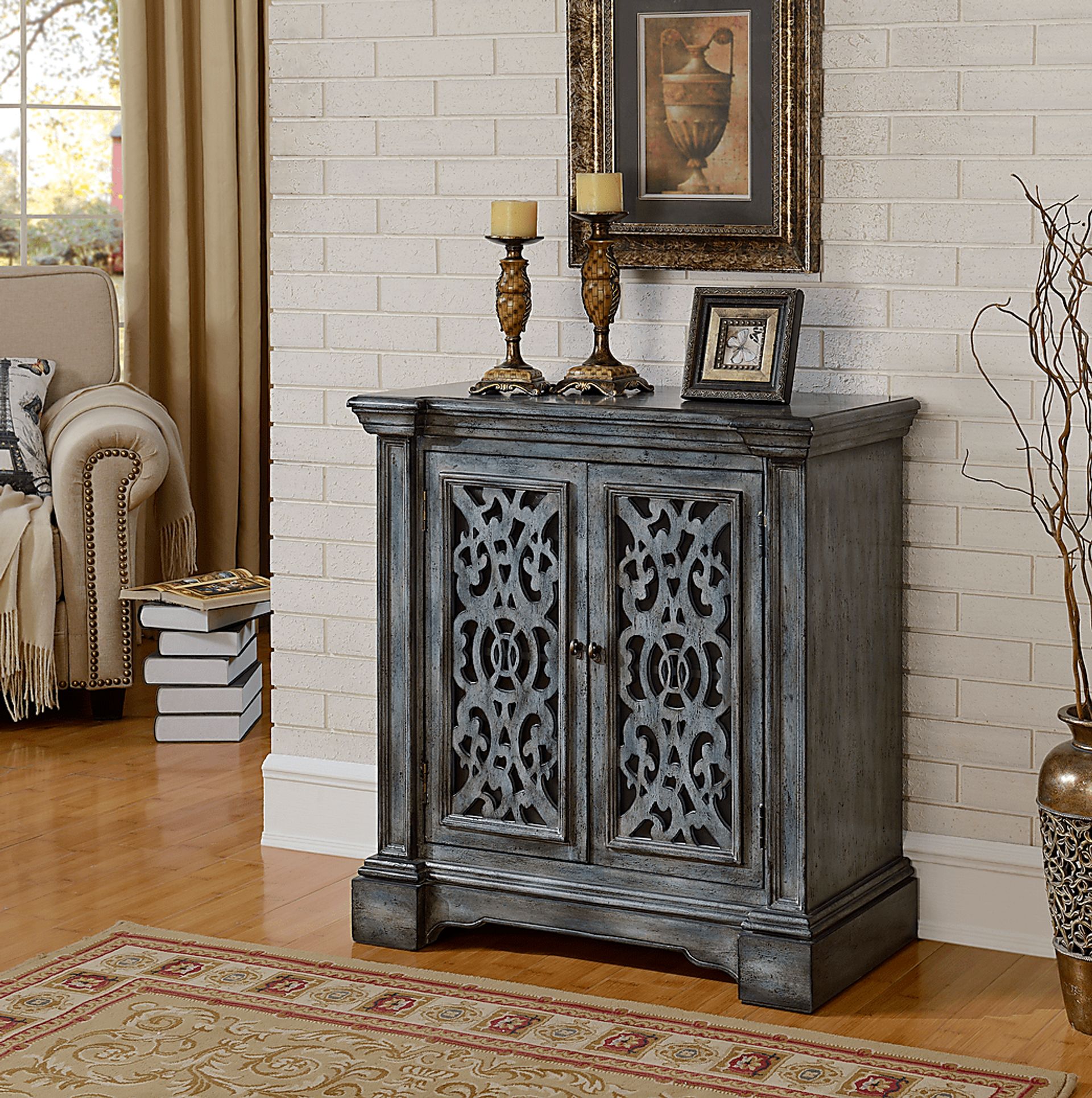 Nettlebrook Gray Accent Cabinet - Image 6