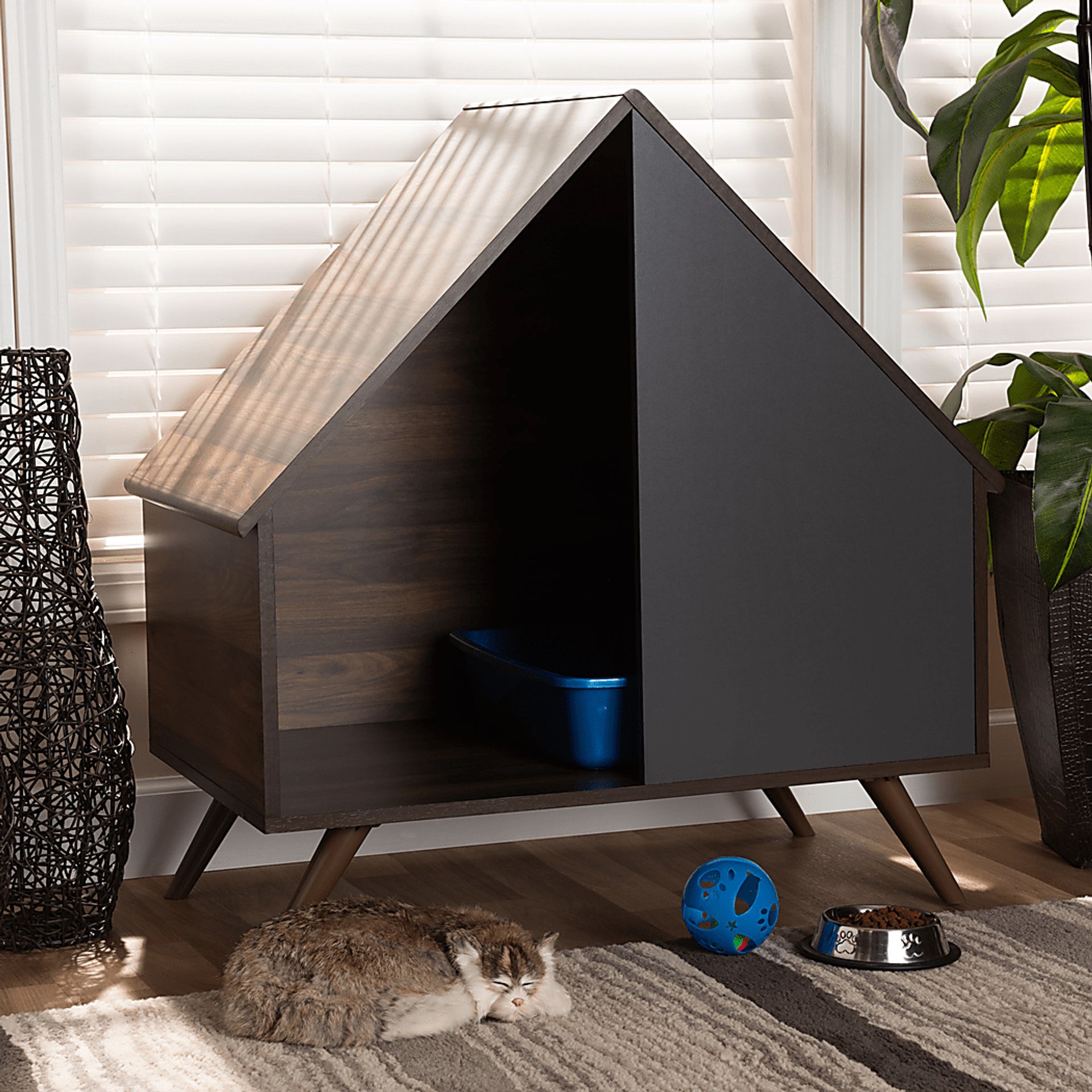 Netzel Gray Pet Bed - Image 7