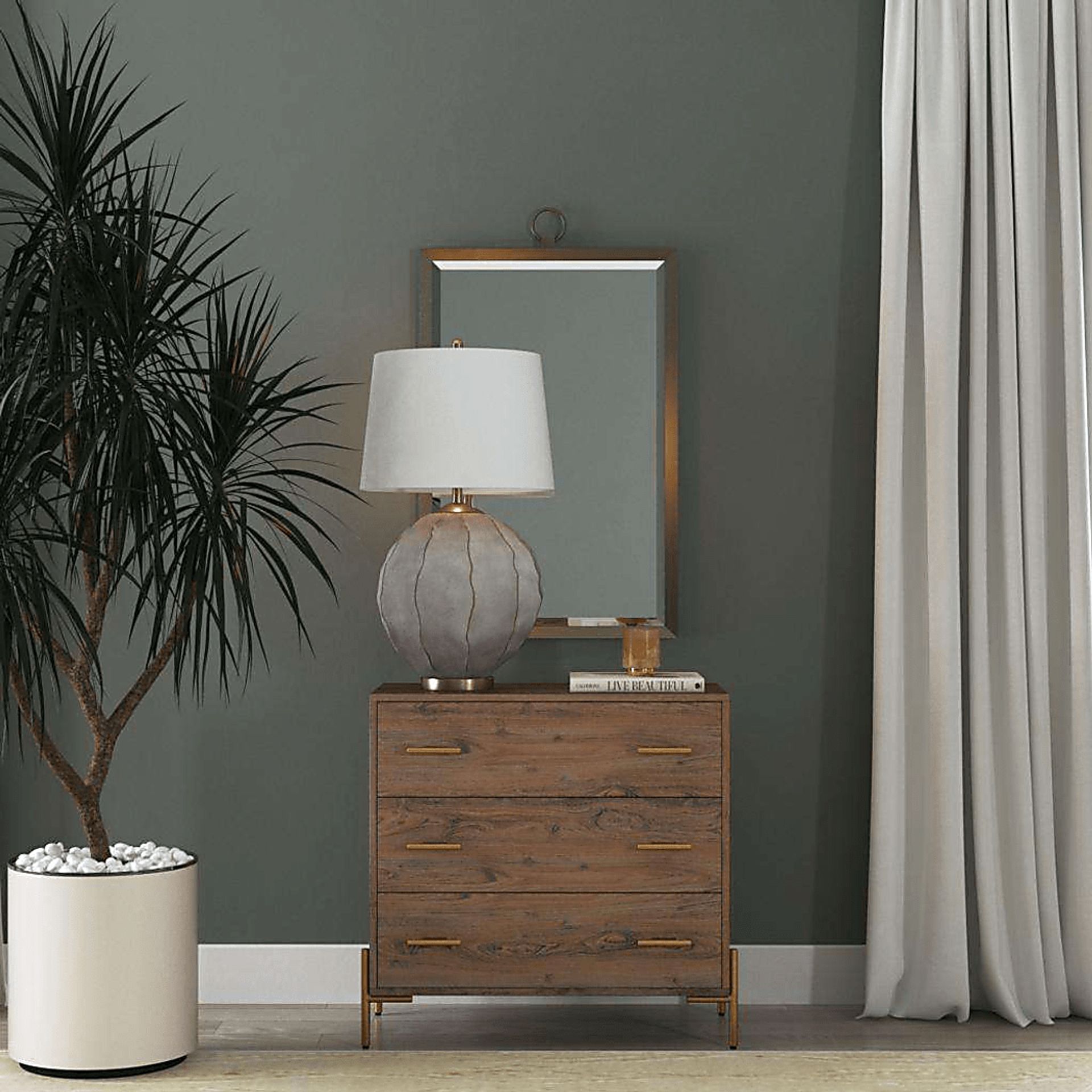Neving Bay Gray Lamp - Image 2