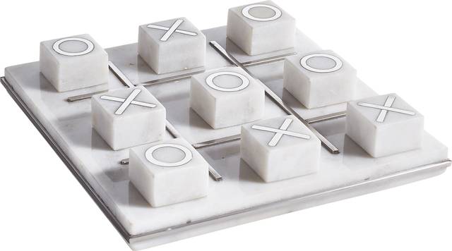 Nevisway White Tic Tac Toe Set - Thumbnail - Image 1