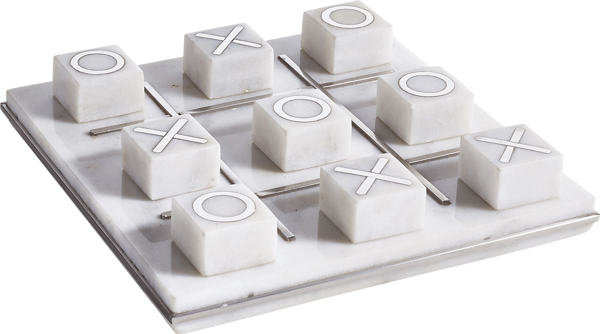 Nevisway White Tic Tac Toe Set - Image 1