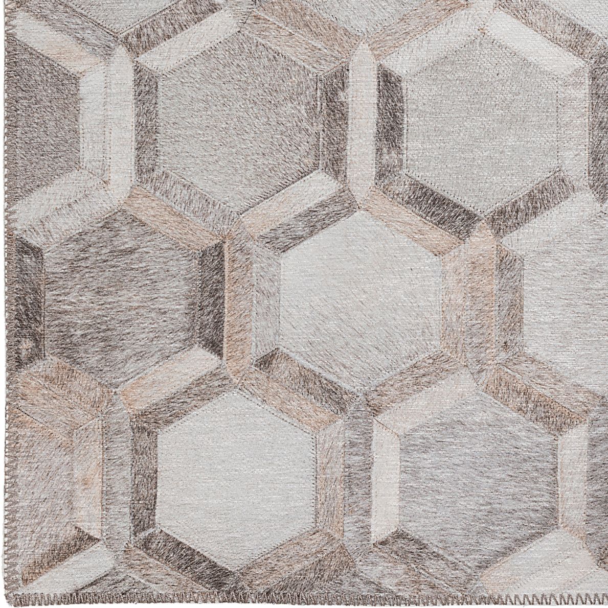 Nevso Beige 3' x 5' Rug