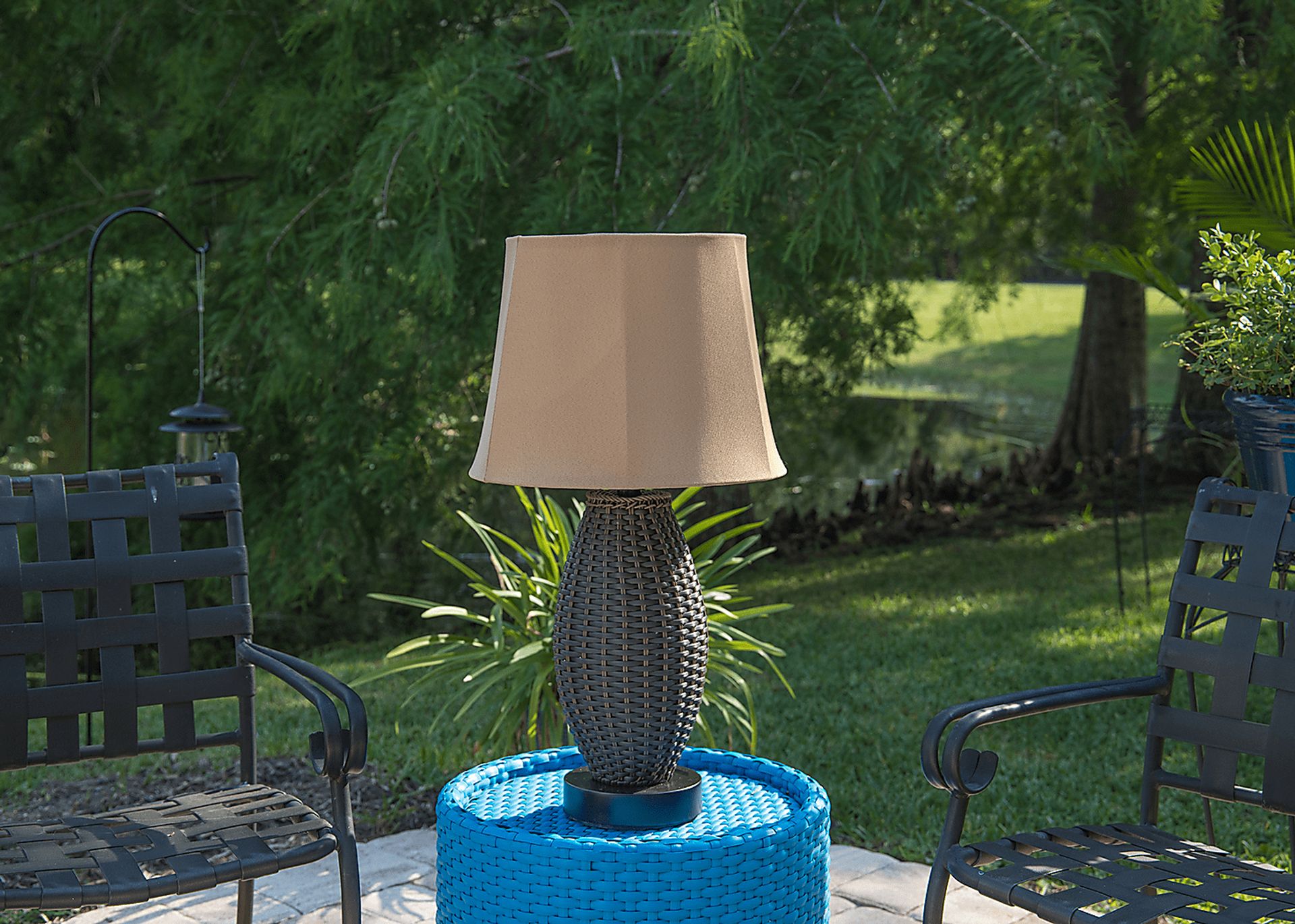 New Bern Black Outdoor Table Lamp - Image 2