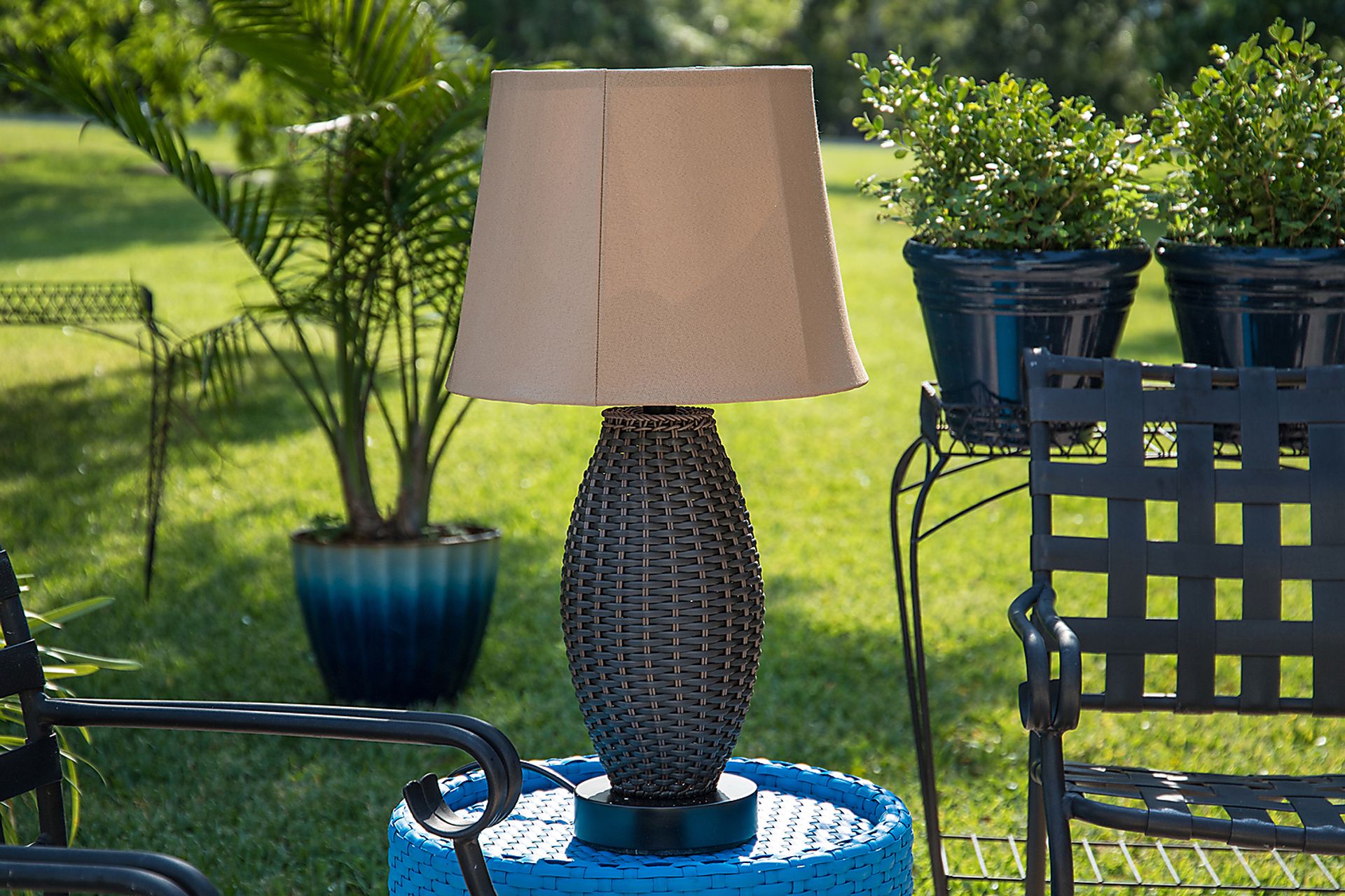 New Bern Black Outdoor Table Lamp - Image 3
