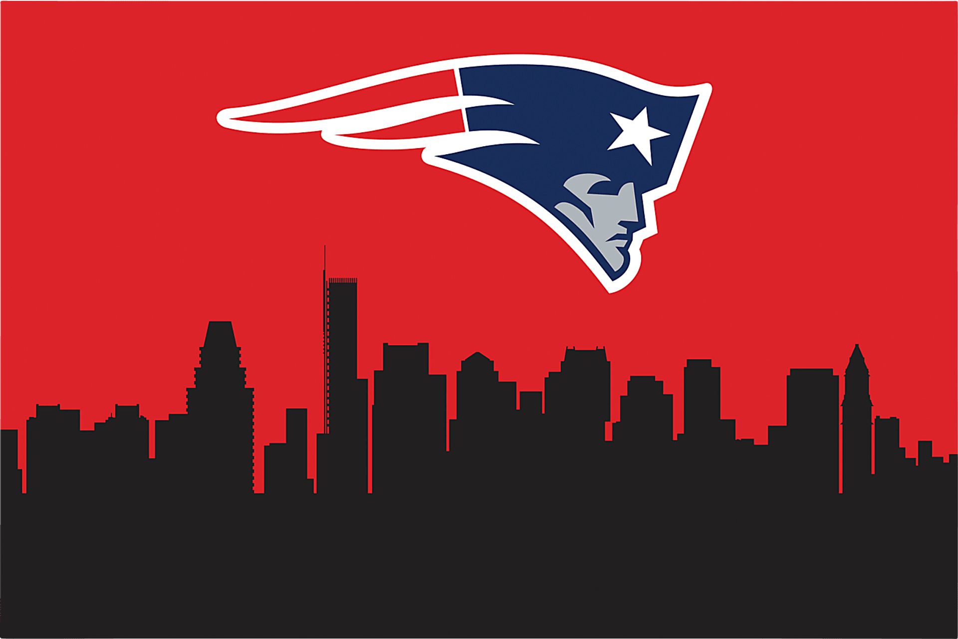 New England Patriots 2' x 3' Machine Washable Rug - Image 1