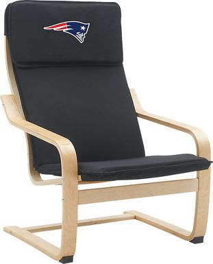 New England Patriots Black Accent Chair