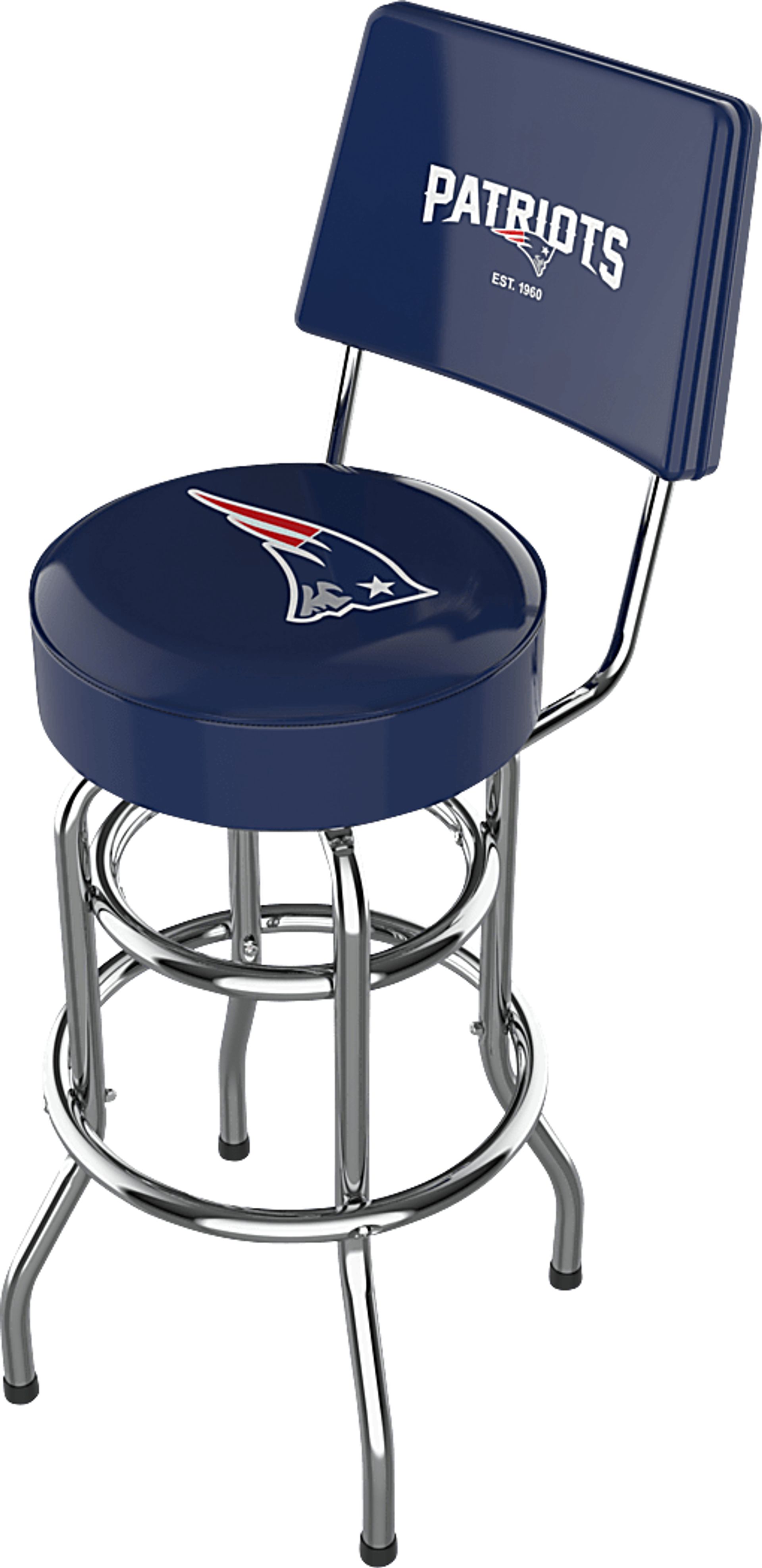 New England Patriots Blue Barstool - Image 1