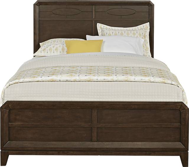 New Haven Merlot 7 Pc King Panel Bedroom - Thumbnail - Image 2