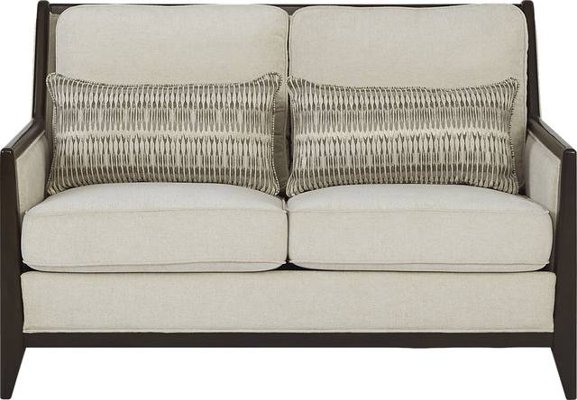 New London Beige Loveseat - Thumbnail - Image 1