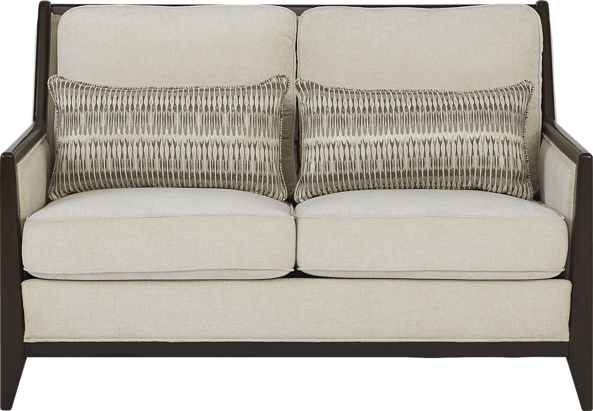 New London Beige Loveseat - Image 1