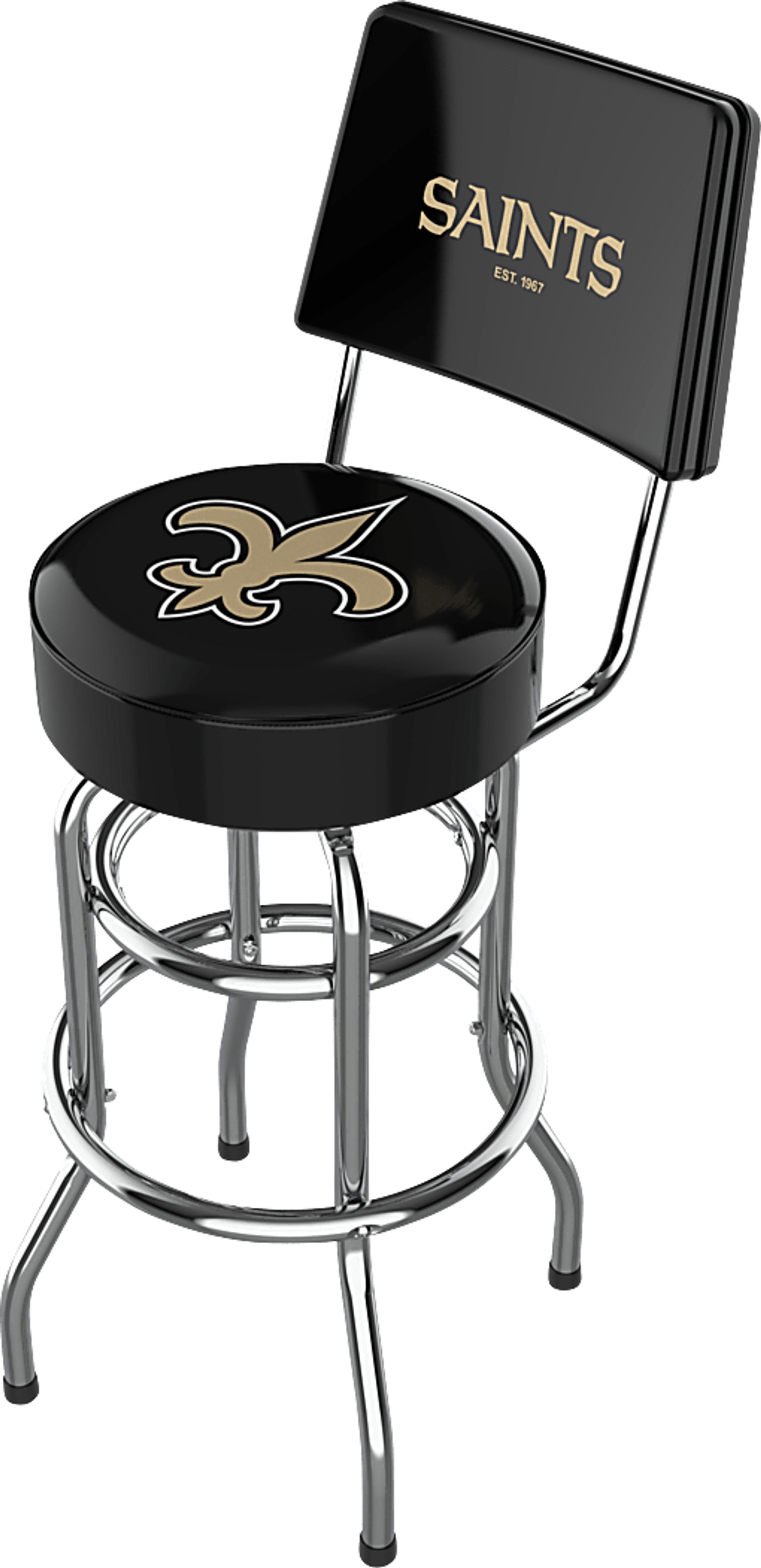 New Orleans Saints Black Barstool - Image 1
