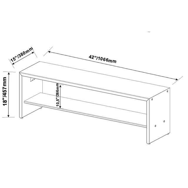 New Shoreham Brown Bench - Thumbnail - Image 4