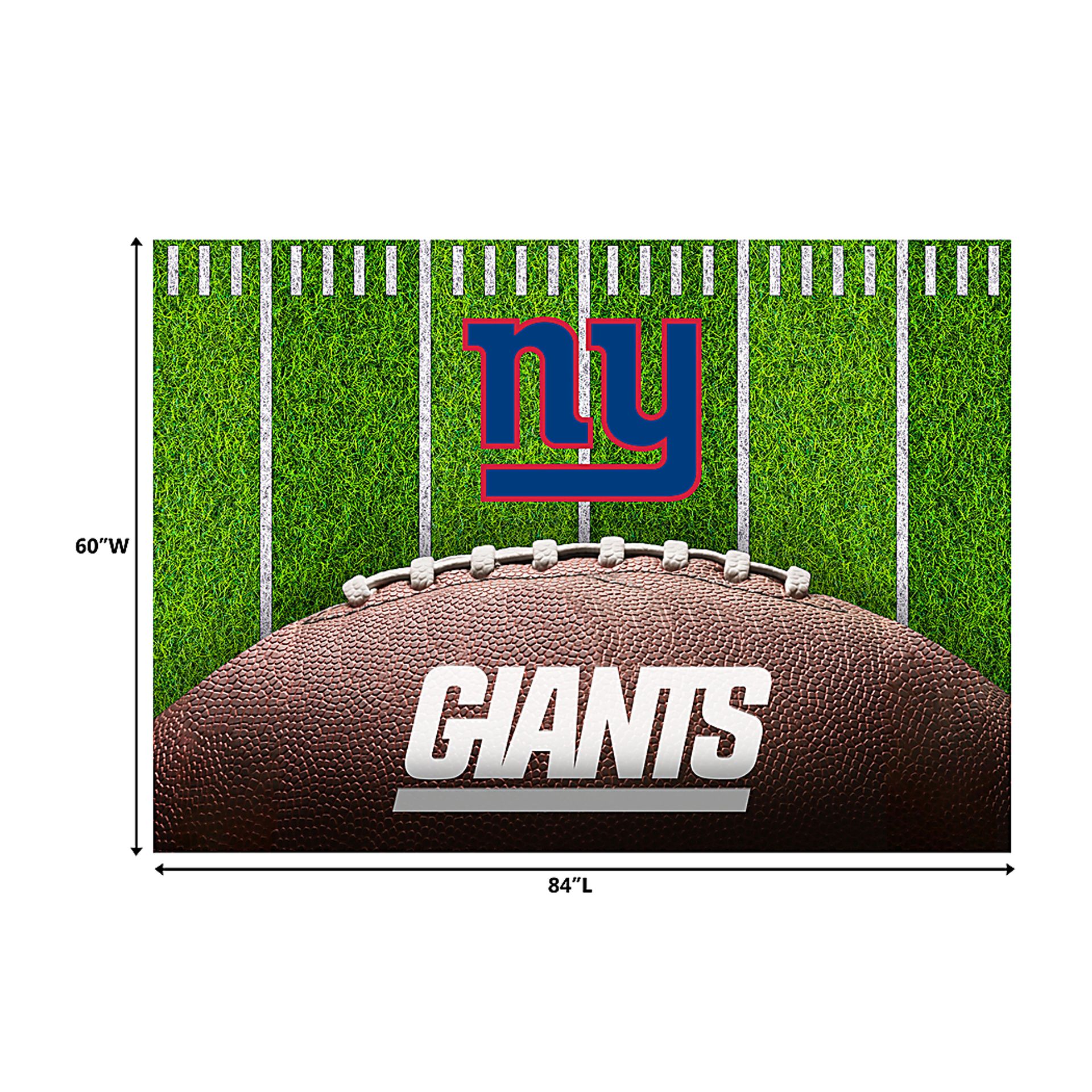 New York Giants 5' x 7' Machine Washable Rug - Image 3