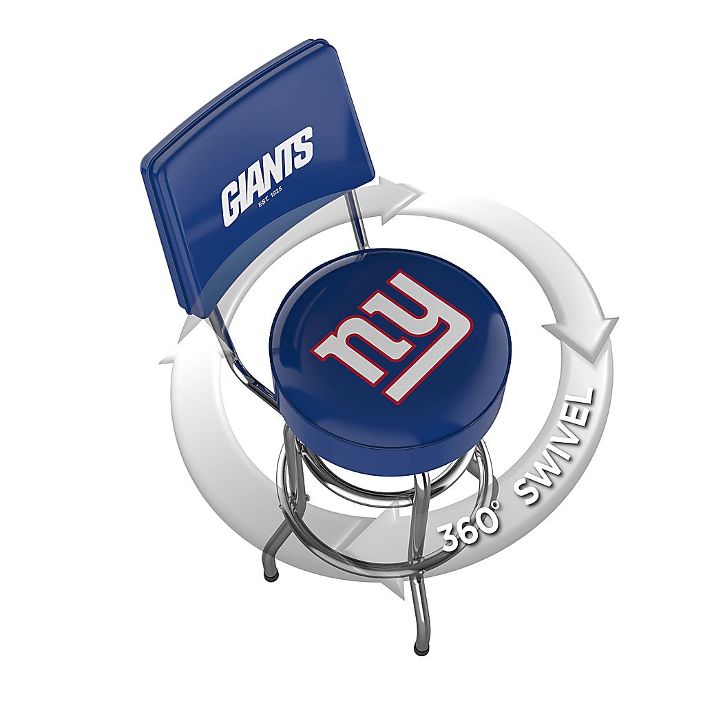New York Giants Swivel Barstool with Back - Thumbnail 3