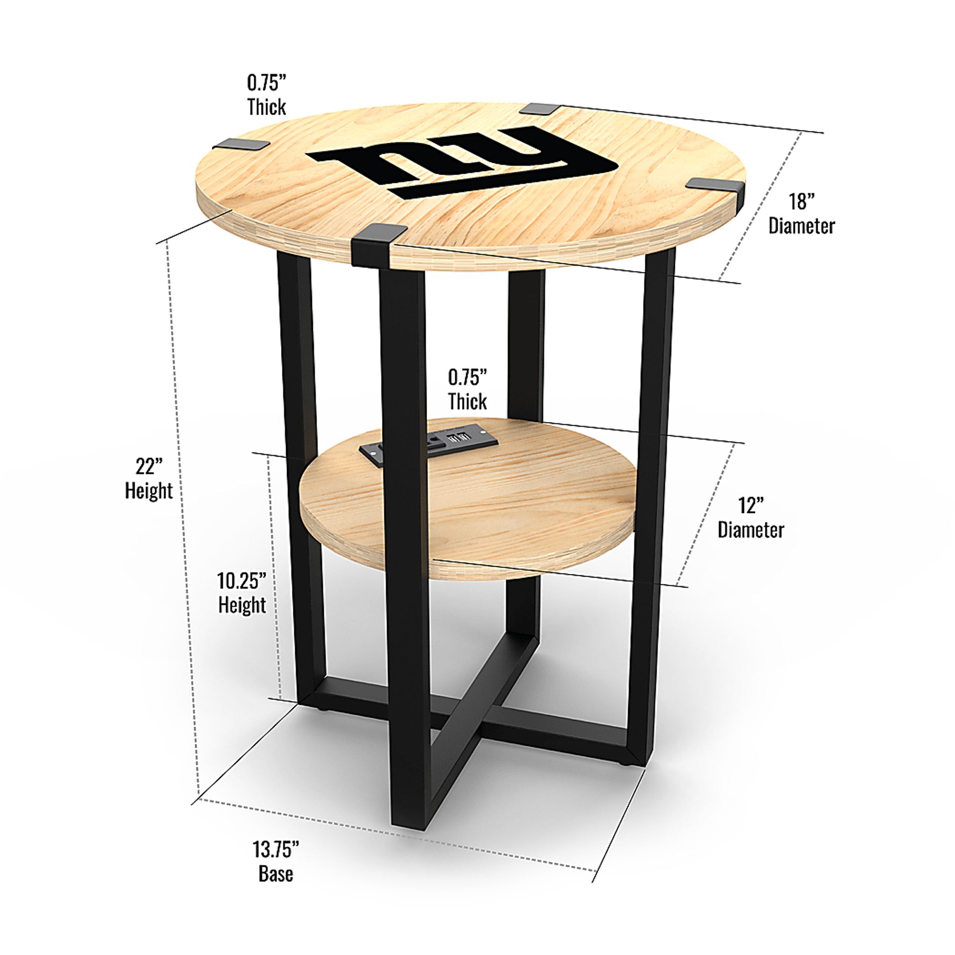 New York Giants Side Table - Image 5