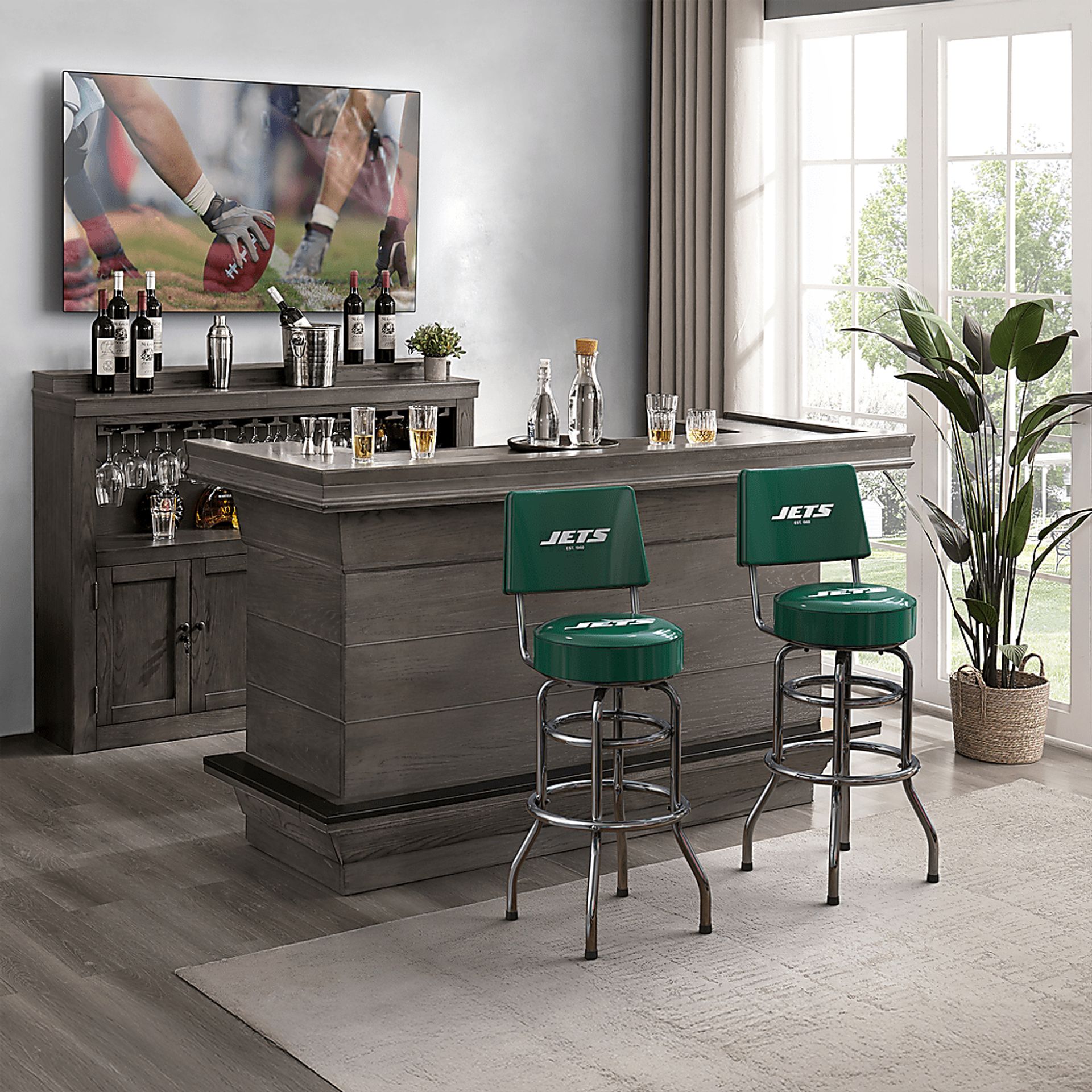 New York Jets Green Barstool - Image 2