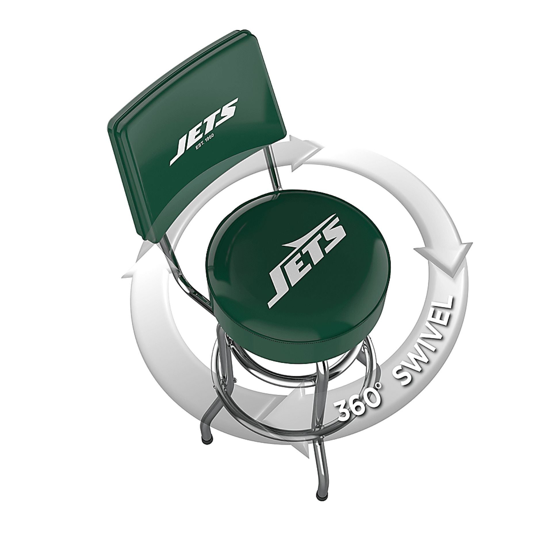 New York Jets Green Barstool - Image 3