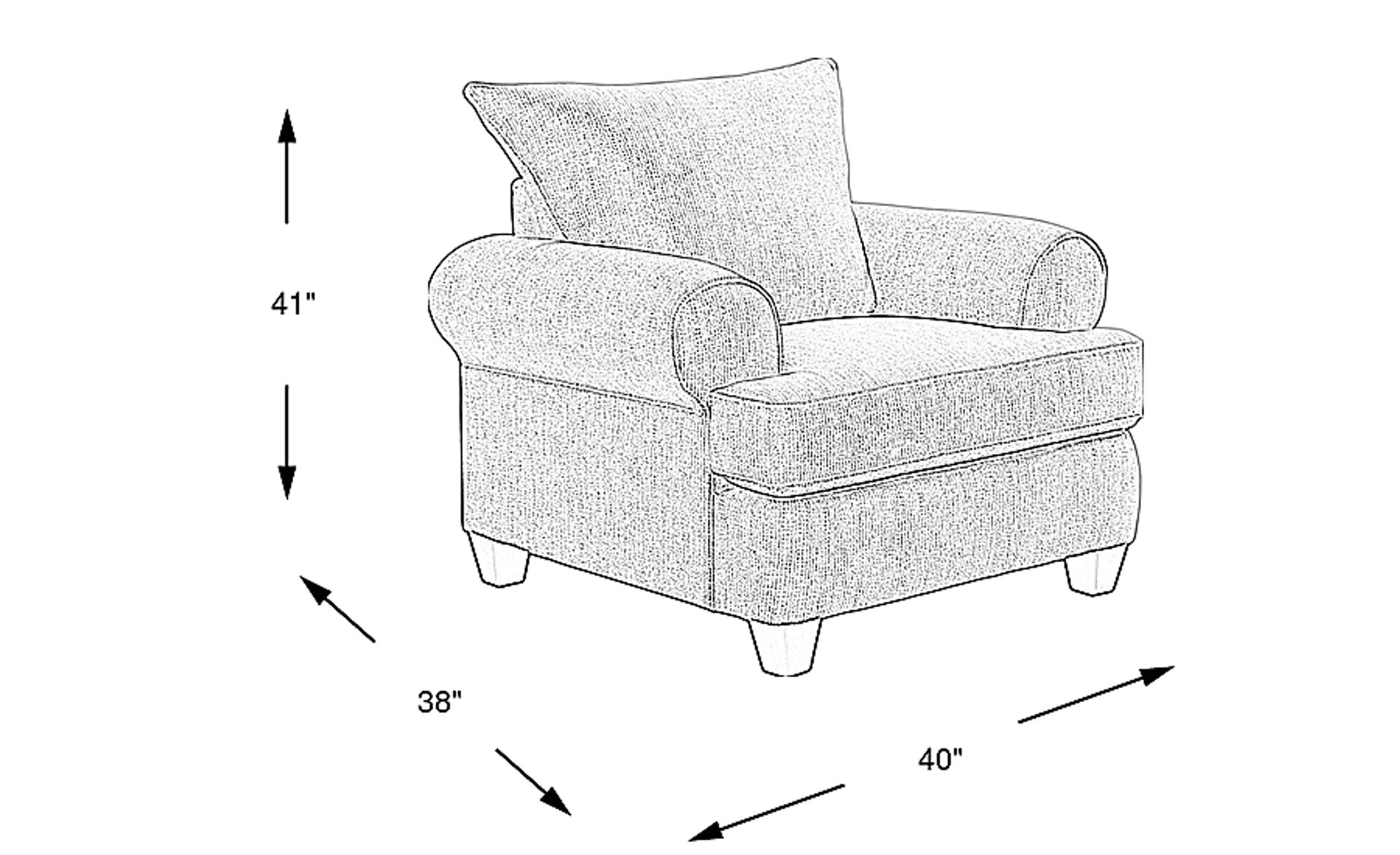 Dimension Image. Please refer to the Dimension Tab on this page for dimension details.