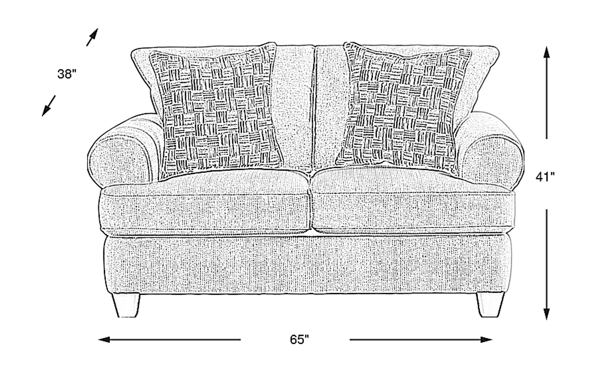 Dimension Image. Please refer to the Dimension Tab on this page for dimension details.