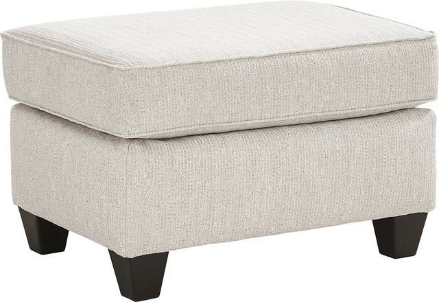 Newcastle Ivory Ottoman - Thumbnail - Image 1