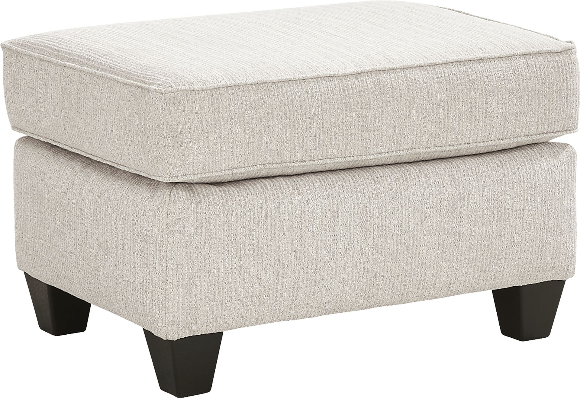 Newcastle Ivory Ottoman - Image 1