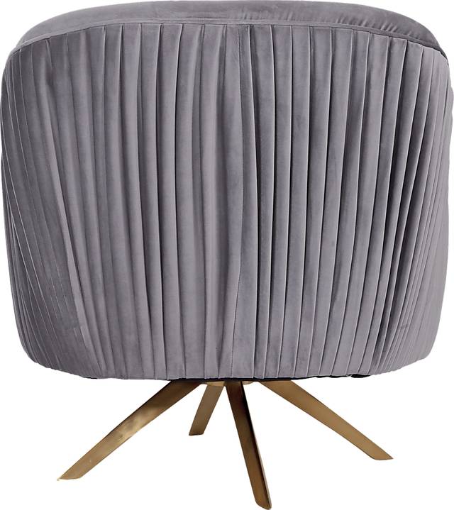 Newfane Gray Accent Swivel Chair - Thumbnail - Image 5