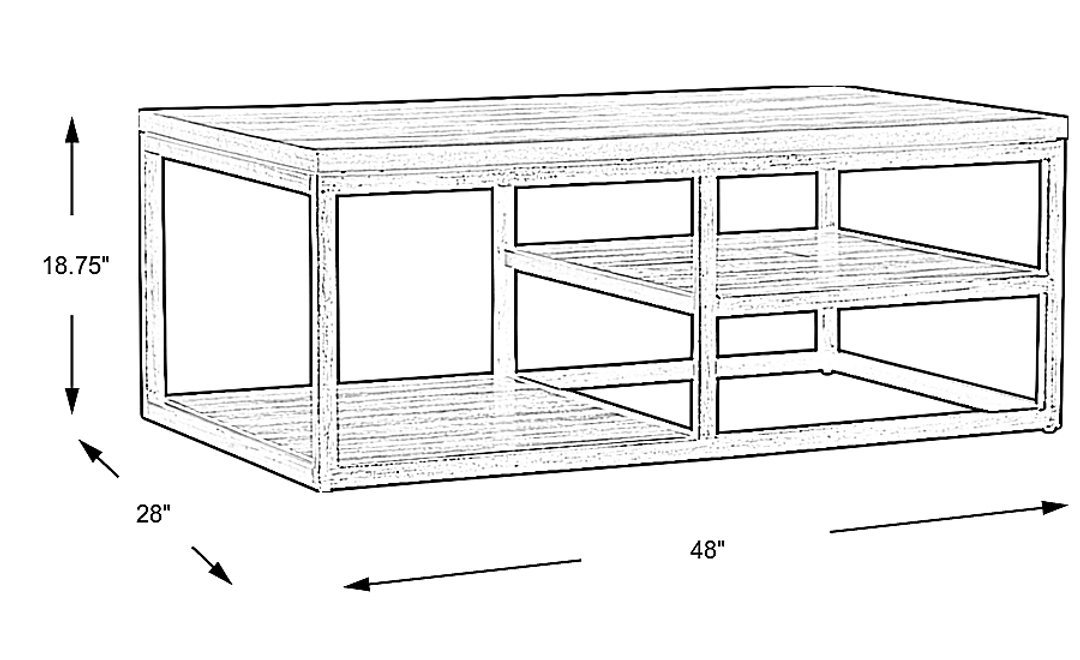 Newkirk Gray Cocktail Table
