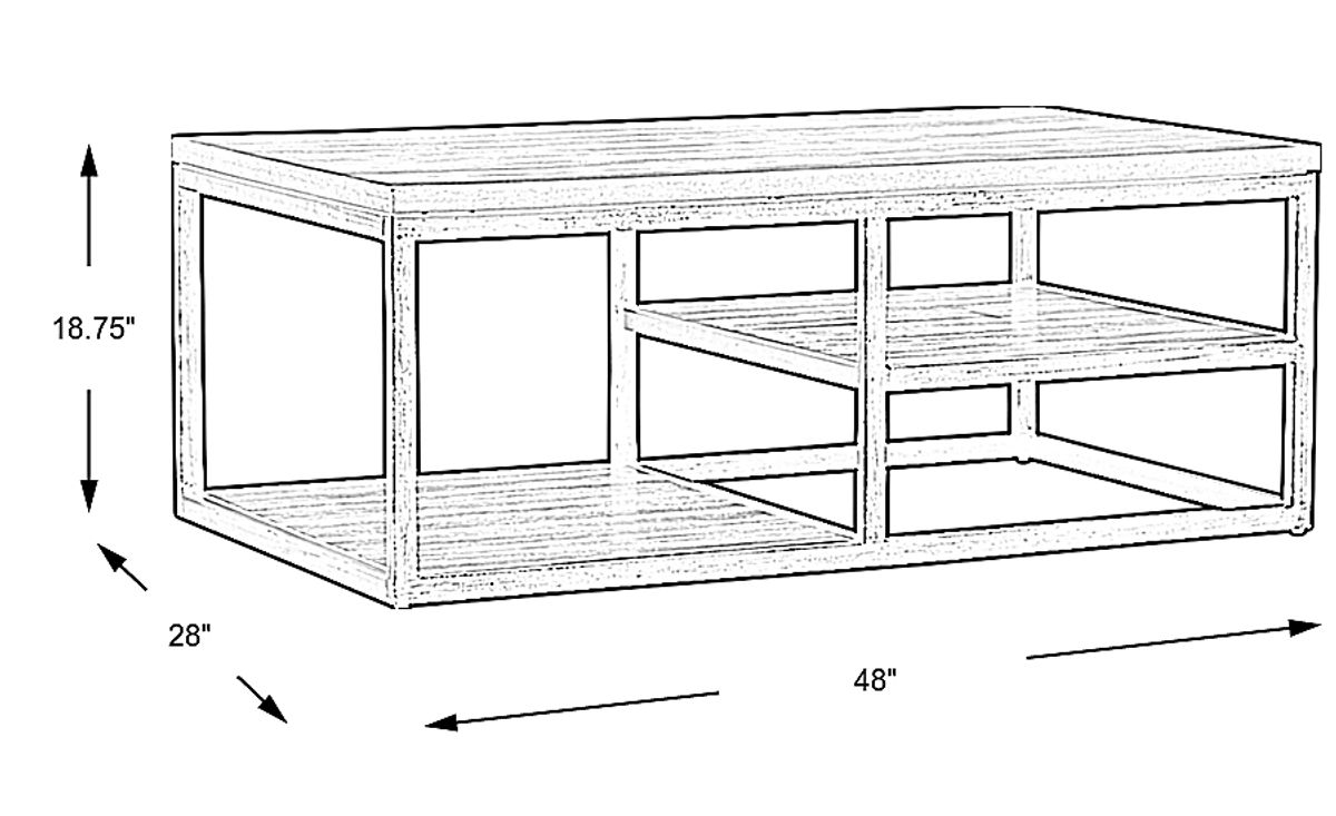 Newkirk Gray Cocktail Table 