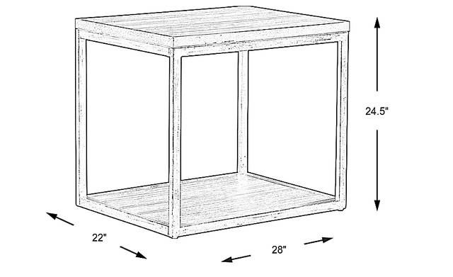 Dimension Image. Please refer to the Dimension Tab on this page for dimension details.