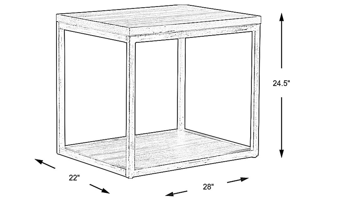Newkirk Gray End Table