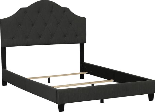 Newning Dark Gray Queen Upholstered Bed - Thumbnail - Image 2