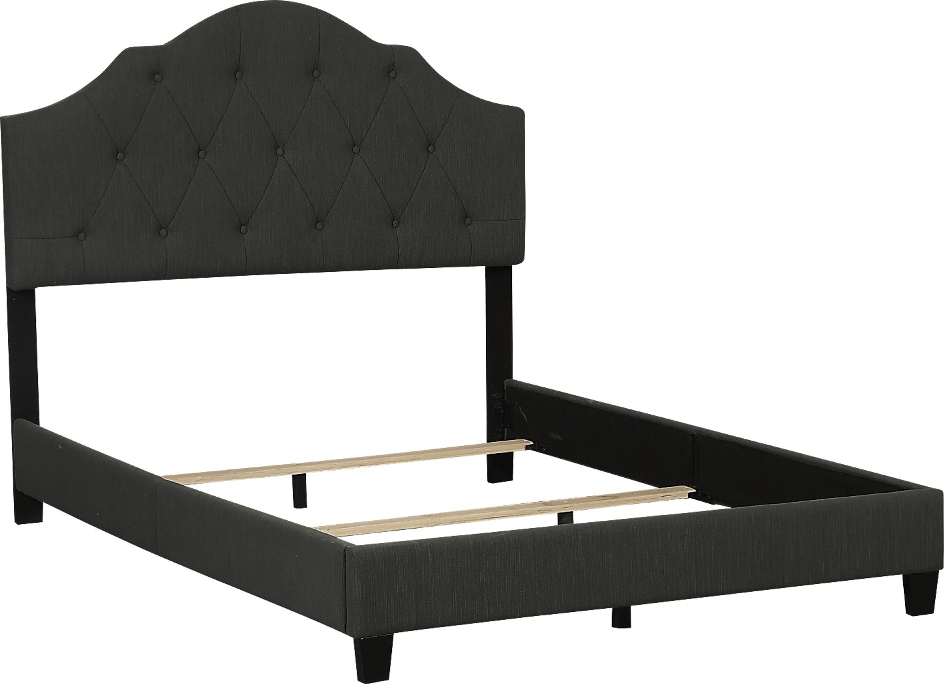 Newning Dark Gray Queen Upholstered Bed - Image 2