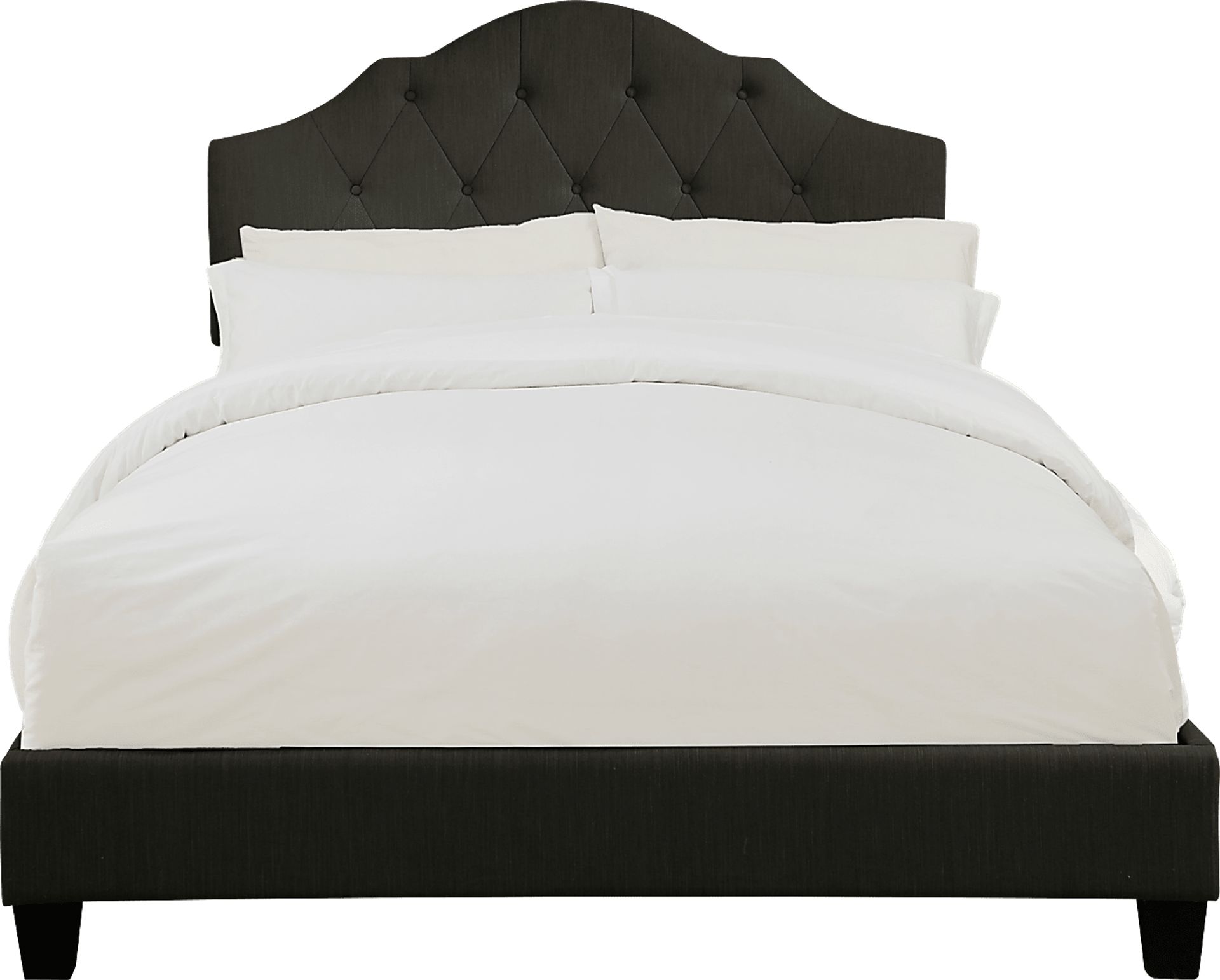 Newning Dark Gray Queen Upholstered Bed - Image 1