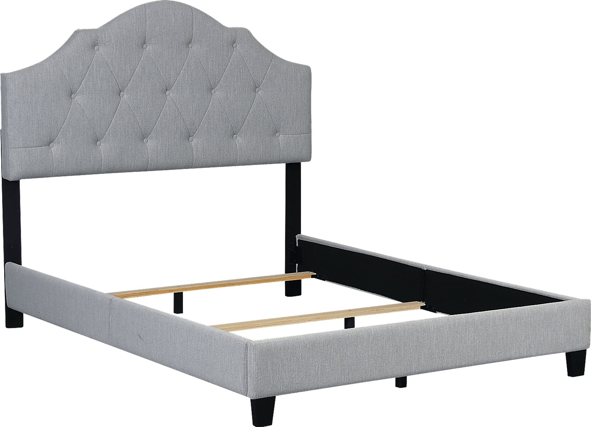 Newning Gray Queen Upholstered Bed - Image 2