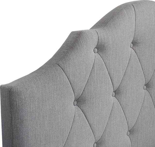 Newning Gray Queen Upholstered Bed - Thumbnail - Image 5