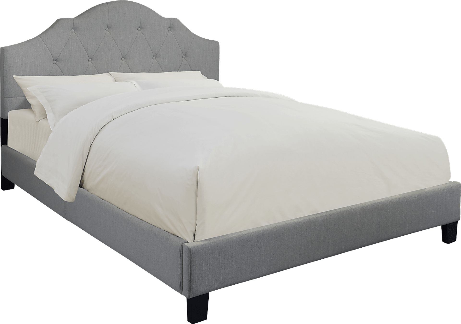 Newning Gray Queen Upholstered Bed - Image 1