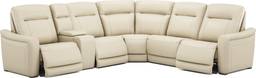 6 pc dual power reclining sectional