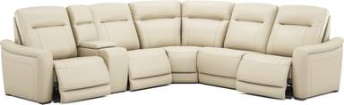 6 pc dual power reclining sectional