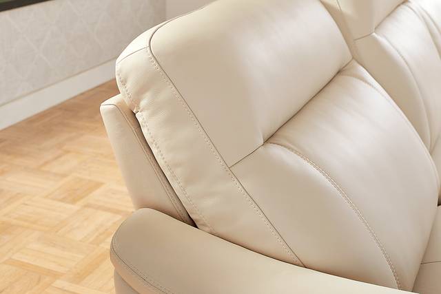 Newport Almond Leather 7 Pc Dual Power Reclining Sectional - Thumbnail - Image 4