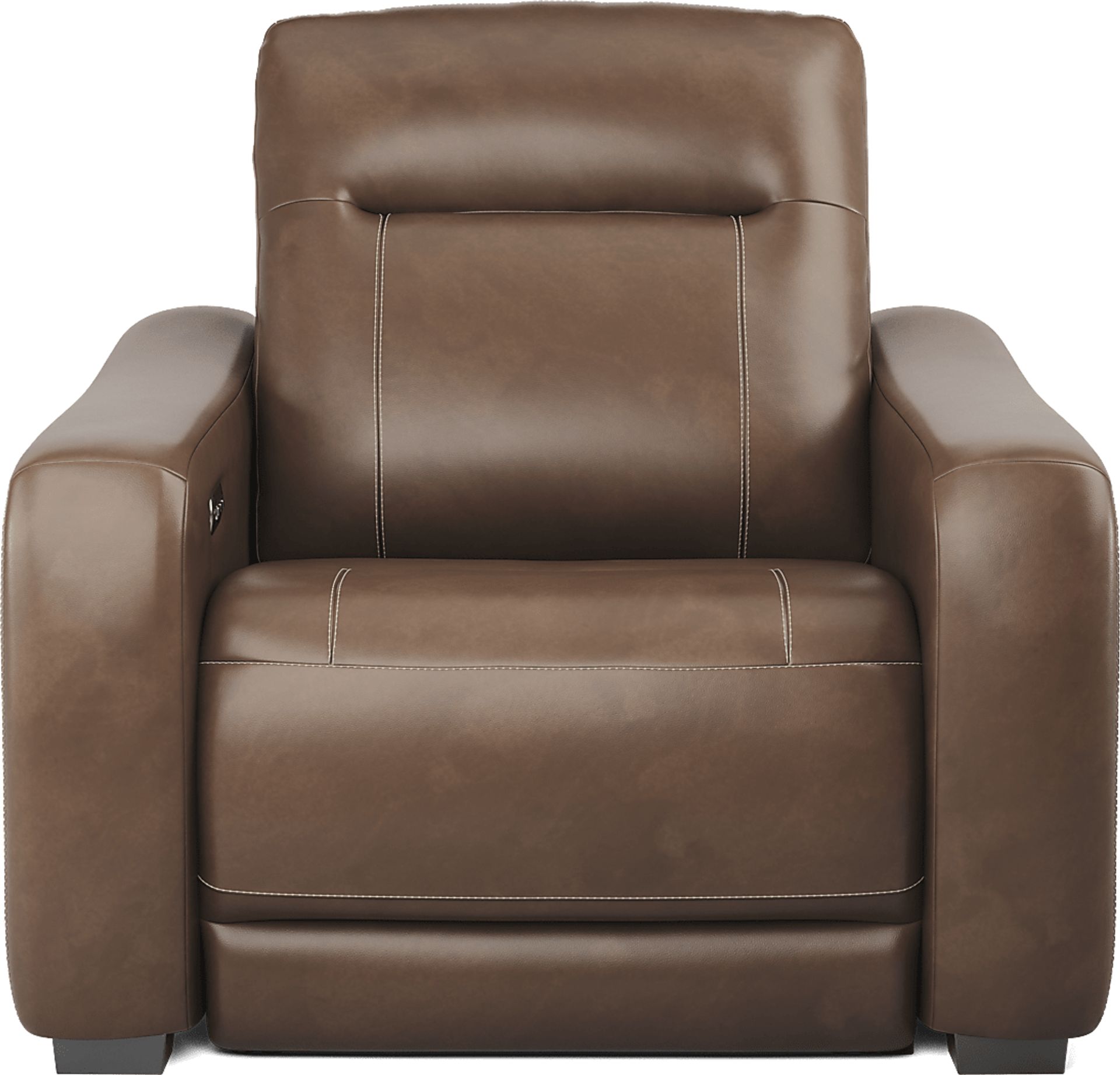Newport Brown Dual Power Recliner - Image 3