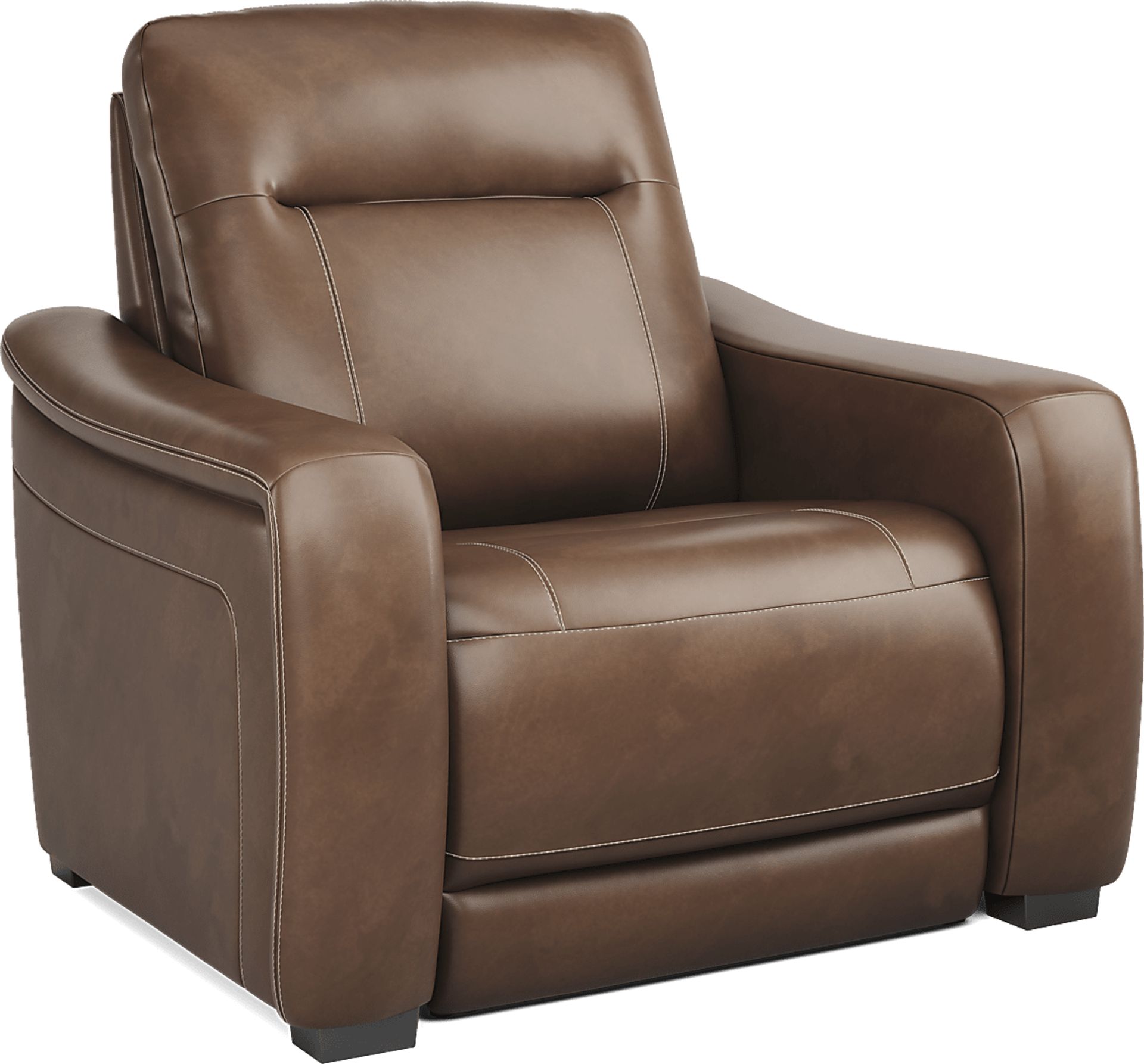 Newport Brown Dual Power Recliner - Image 4